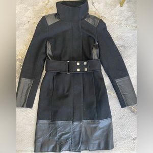 Bedo Wool and Leather Coat